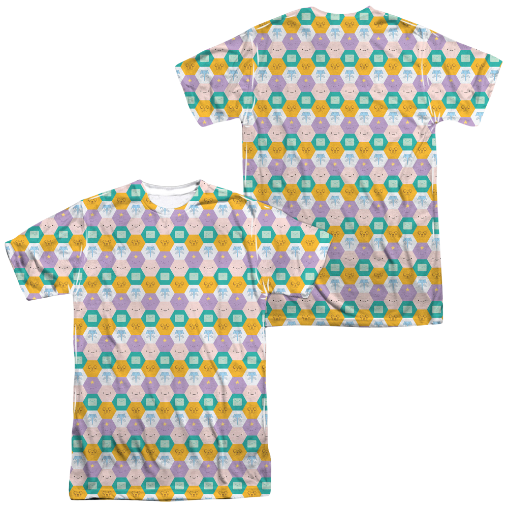 Adventure Time Hexagon Pattern Men's All Over Print T-Shirt Men's All-Over Print T-Shirt Adventure Time   