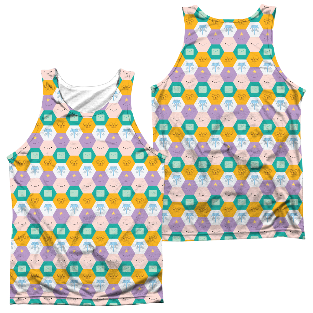 Adventure Time Hexagon Pattern Men's All Over Print Tank Men's All Over Print Tank Adventure Time   