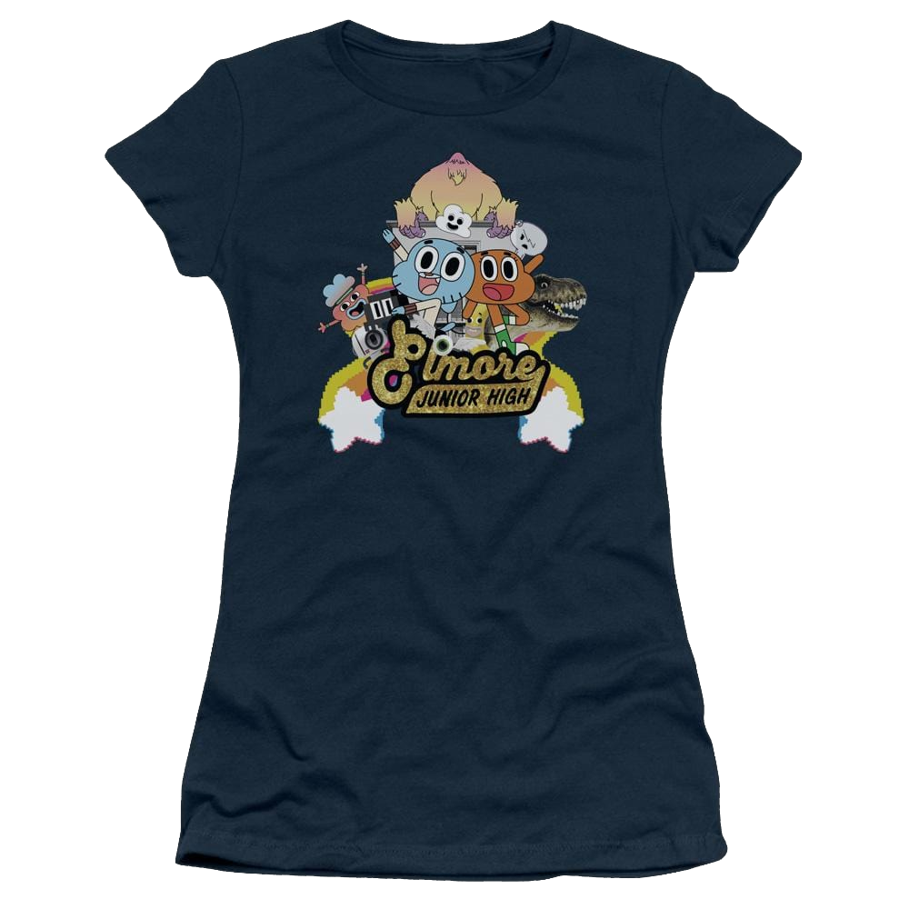The Amazing World Of Gumball Elmore Junior High Juniors T-Shirt Juniors T-Shirt The Amazing World Of Gumball   