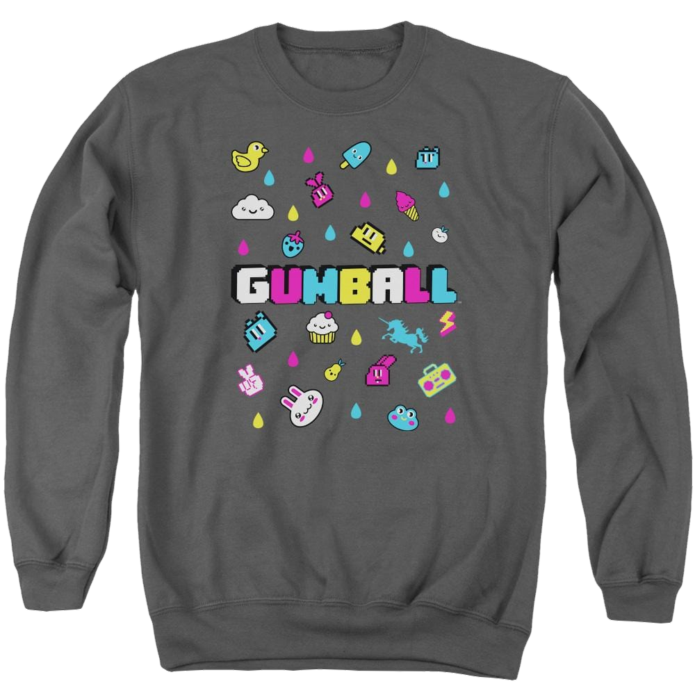 The Amazing World Of Gumball Fun Drops Men's Crewneck Sweatshirt Men's Crewneck Sweatshirt The Amazing World Of Gumball   