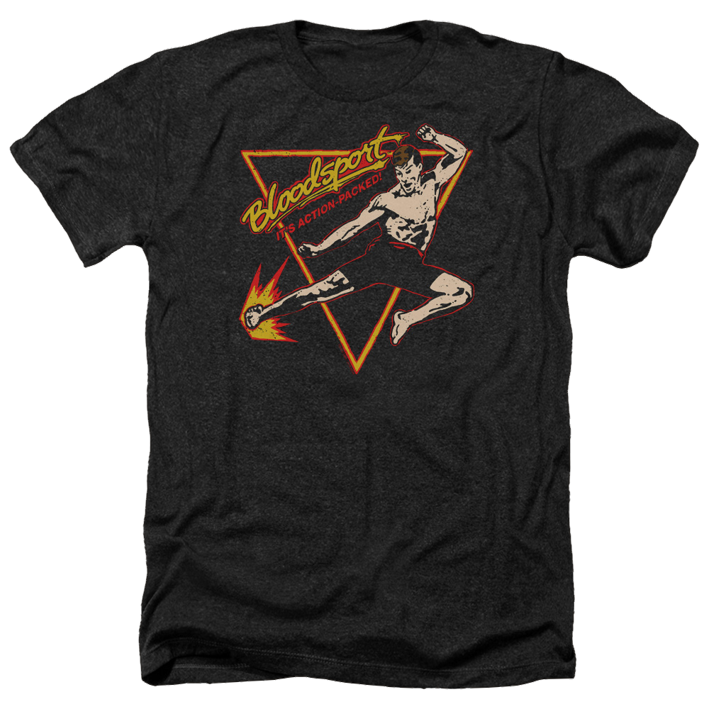 Bloodsport Action Packed - Men's Heather T-Shirt Men's Heather T-Shirt Bloodsport   