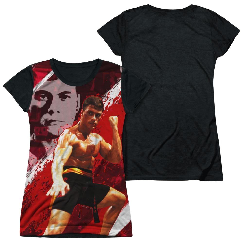 Bloodsport Fight Of Your Life - Juniors Black Back T-Shirt Juniors Black Back T-Shirt Bloodsport   