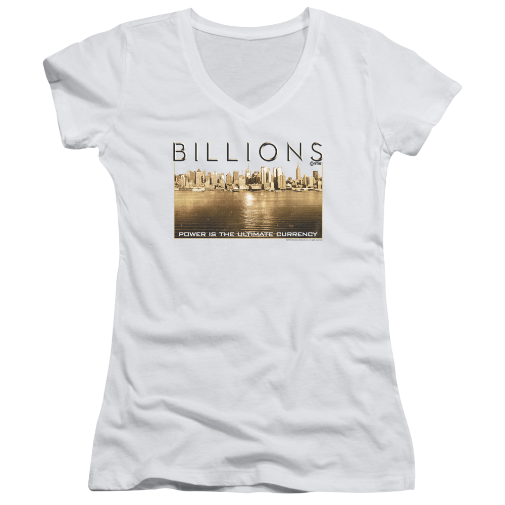 Billions Golden City - Juniors V-Neck T-Shirt Juniors V-Neck T-Shirt Billions   