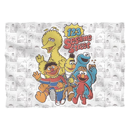Sesame Street 123 Sesame Street (Front/Back Print) - Pillow Case Pillow Cases Sesame Street   