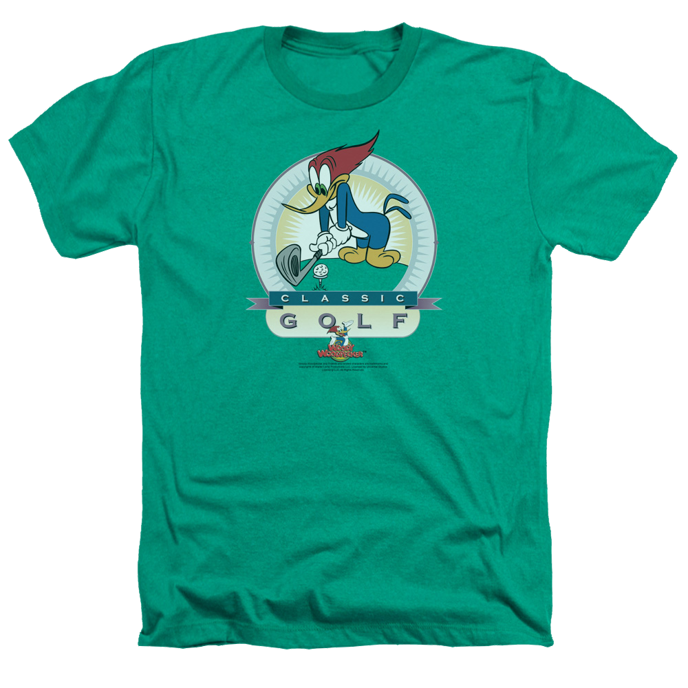 Woody Woodpecker Classic Golf Men's Heather TShirt Sons of Gotham